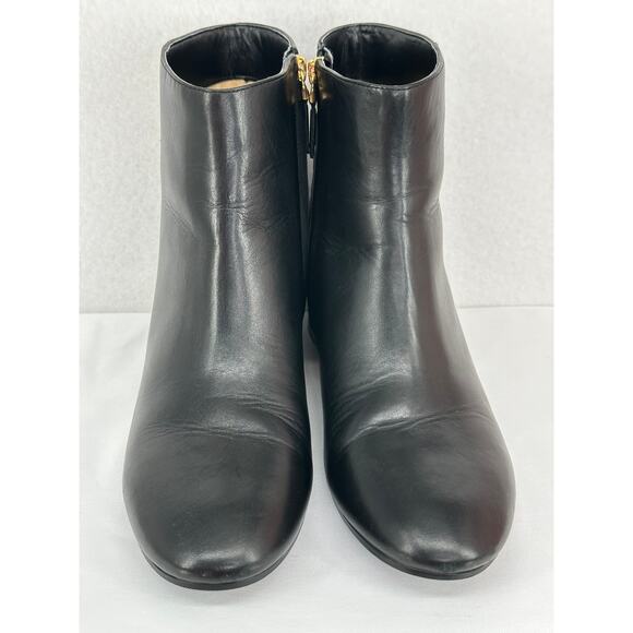 Lauren Ralph Lauren Welford II Booties Black Leather Classic Old Money 10B - Picture 4 of 10